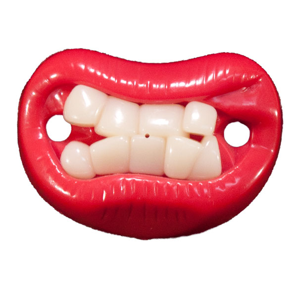 BILLY BOB GOLD TEETH GRILLZ CHILDRENS PACIFIER novelty baby pacifer teether NEW 