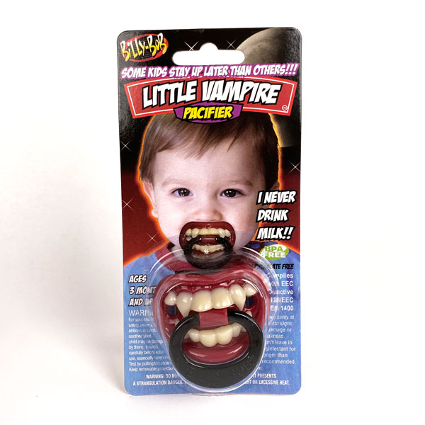Vampire Dummy Pacifier Halloween Teething Funny Baby Present Teether Soother UK 