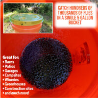 3 Pack - 5 Gallon Bucket Fly Lid - Turn any 5 gallon bucket into a Fly Trap - Image 4